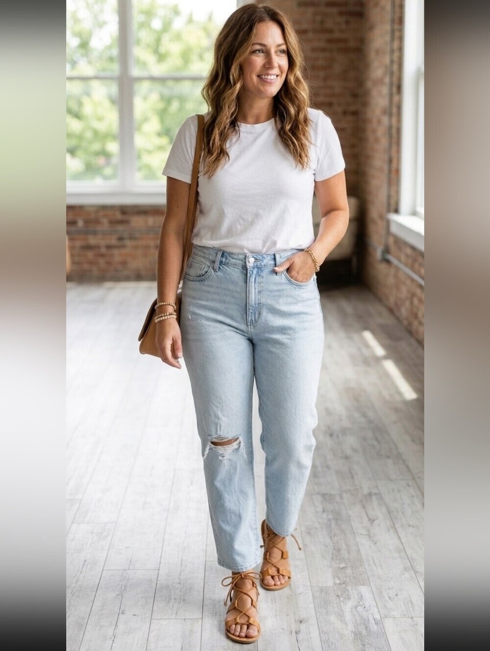 Madewell The Perfect Vintsge Jeans Size 33 Blue Straight Fit Distressed